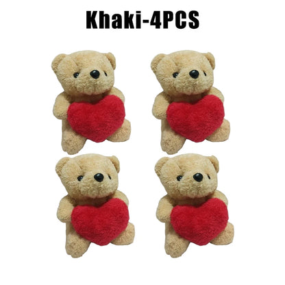 1 3 6pcs 20cm Heart Teddy Bear Plush Cuddly Stuffed Animal Holding Valentine S Day Christmas Gift