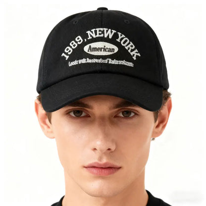 Embroidered Baseball Cap – 1989 New York Adjustable Sun Hat