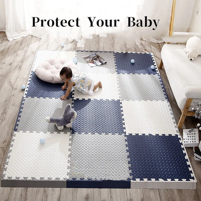 EVA Foam Puzzle Play Mat Tiles 30x30cm – Thick Interlocking Kids Floor Mat
