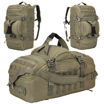 Tactical MOLLE Duffle Bag Backpack – 25L / 45L / 80L Outdoor Military Pack