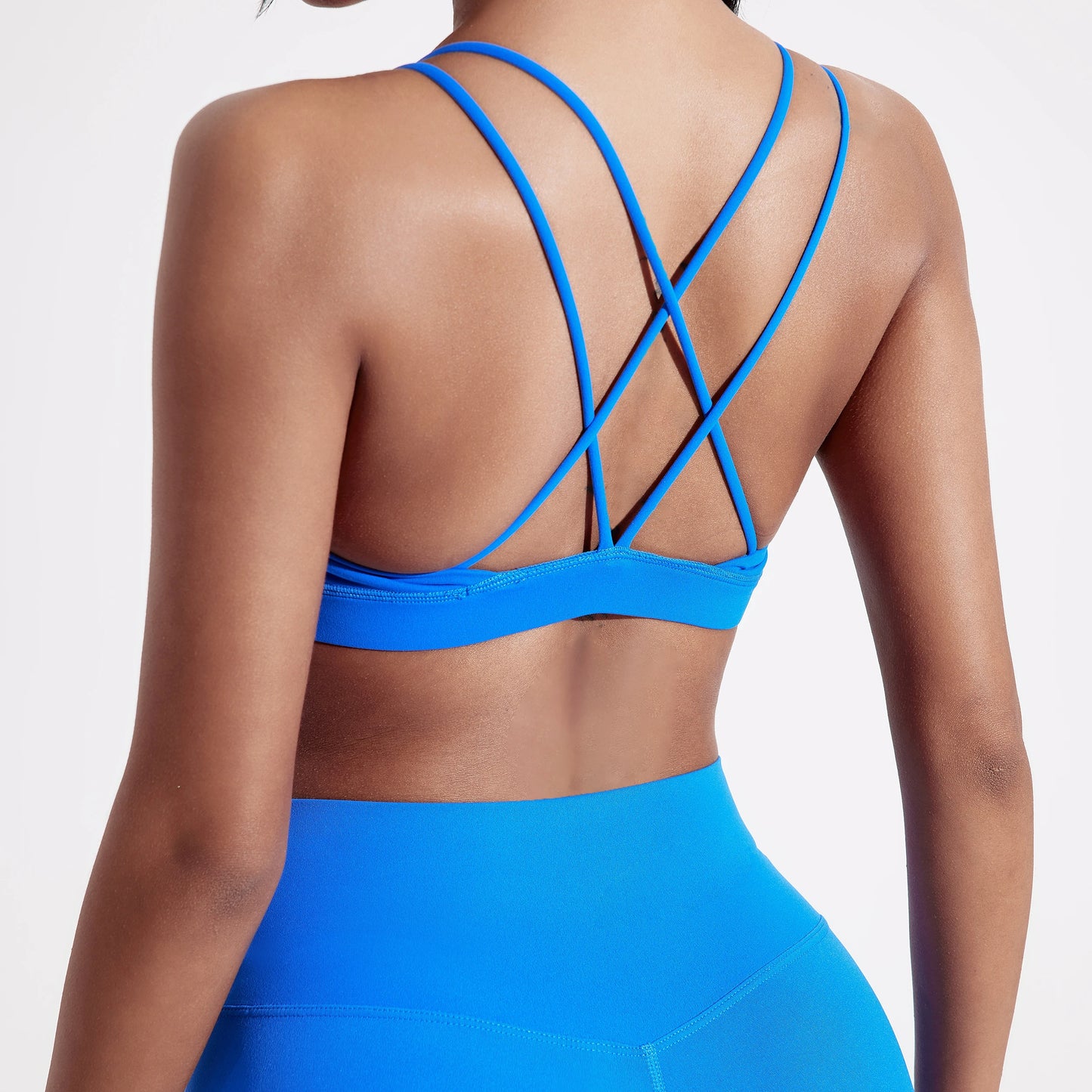 Women's Strappy Cross-Back Sports Bra – Gym, Yoga & Training Top