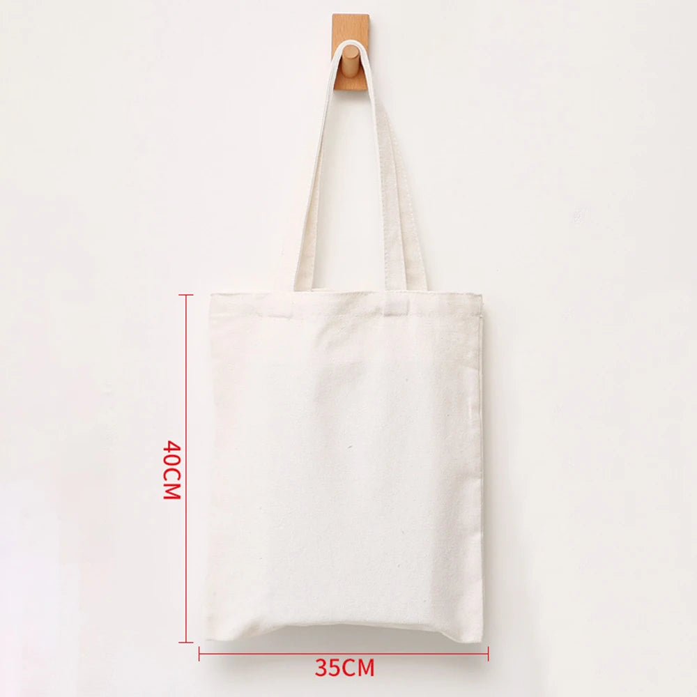 Canvas Tote Bag – Large Capacity Eco-Friendly Reusable Cotton Shoulder Bag