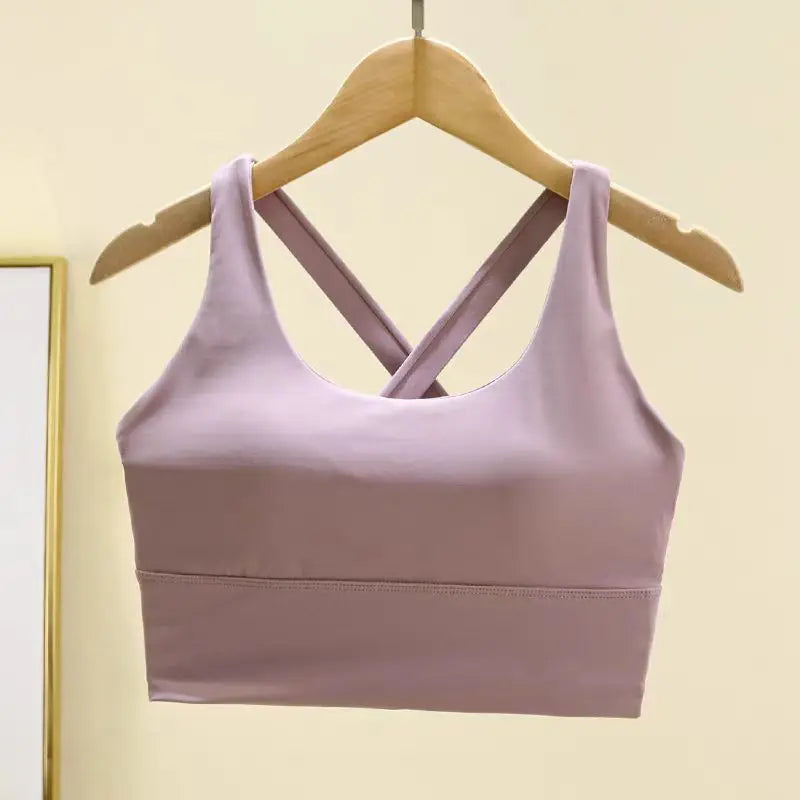 High-Impact Sports Bra with Fixed Removable Pads