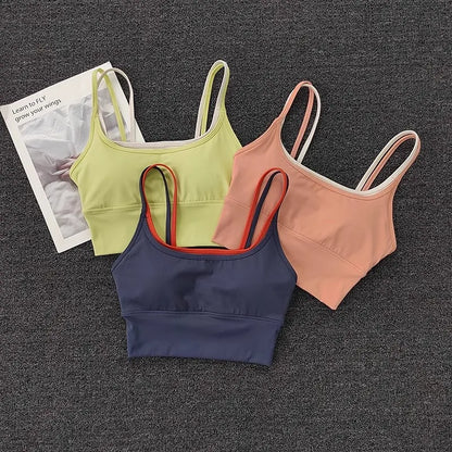 Women's Push-Up Sports Bra – Breathable Gym Crop Top