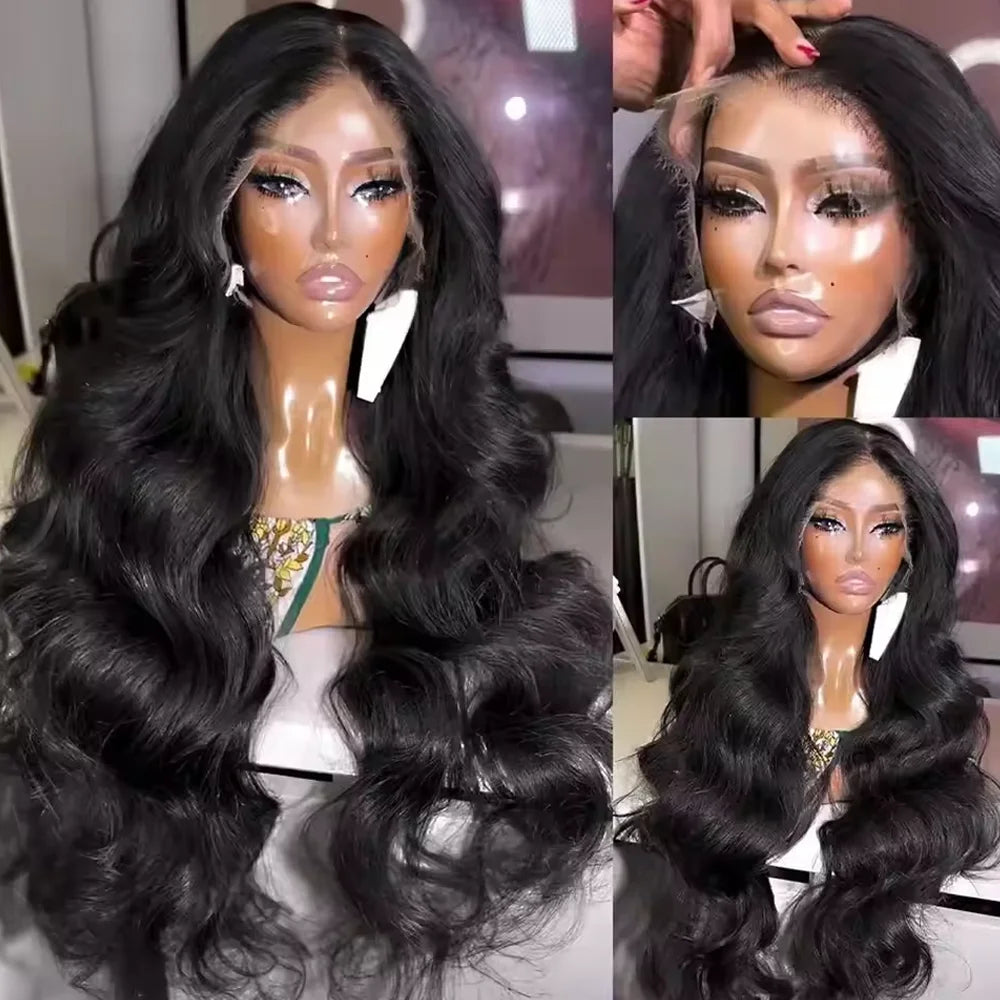 Body Wave Lace Front Human Hair Wig 250 Density 13x4 13x6 5x5 Glueless