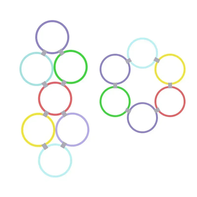 Kids Agility Jump Ring Set – Outdoor Sport Hoops with Connectors