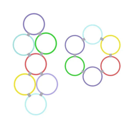 Kids Agility Jump Ring Set – Outdoor Sport Hoops with Connectors