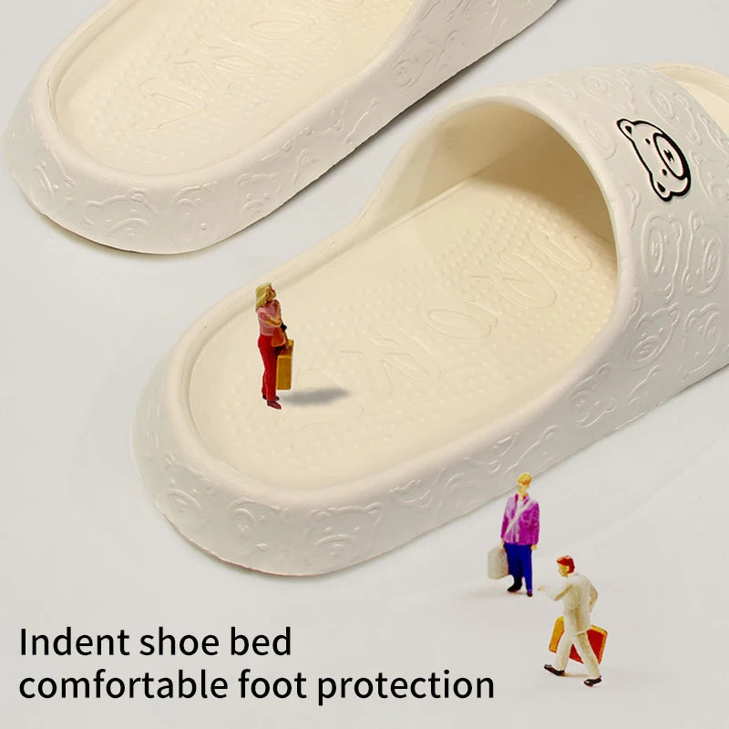 Non-Slip Slippers Female Outer Wear Bathroom Indoor Home Sandals Summer Eva