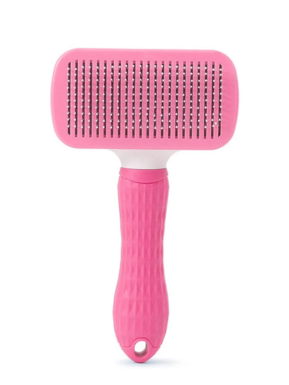 Self-Cleaning Pet Grooming Brush – Deshedding Slicker for Dogs & Cats