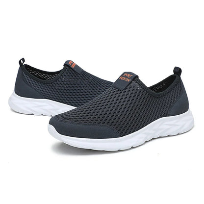 Lightweight Slip-On Mesh Sneakers – Breathable Summer Walking Shoes