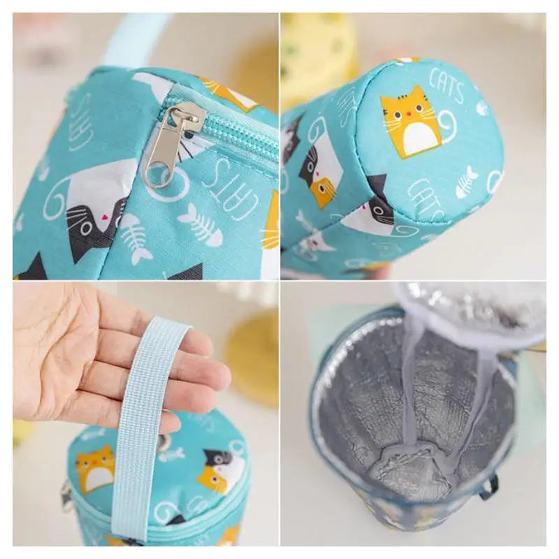 Insulated Cup Carrier Tote Bag – Portable Drink Holder with Handle