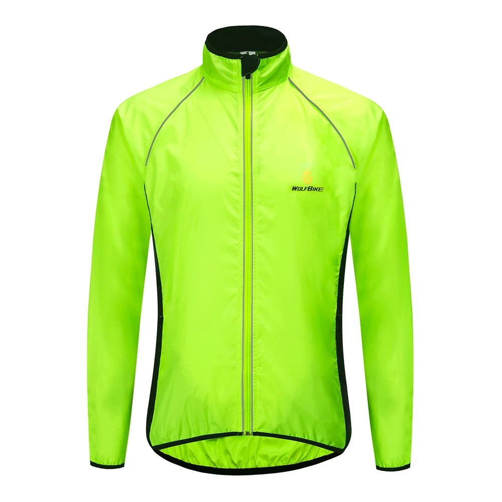 Men's Reflective Cycling Jacket Windproof Waterproof MTB