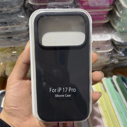 Official Liquid Silicone Skin Feel Case Iphone 17air 14 15 16 17 Pro Max Solid Candy Colour Color