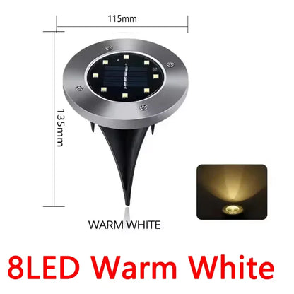 20leds Disk Underground Lamp Spotlight Buried Solar Light Home Garden Lawn Yard Decoration