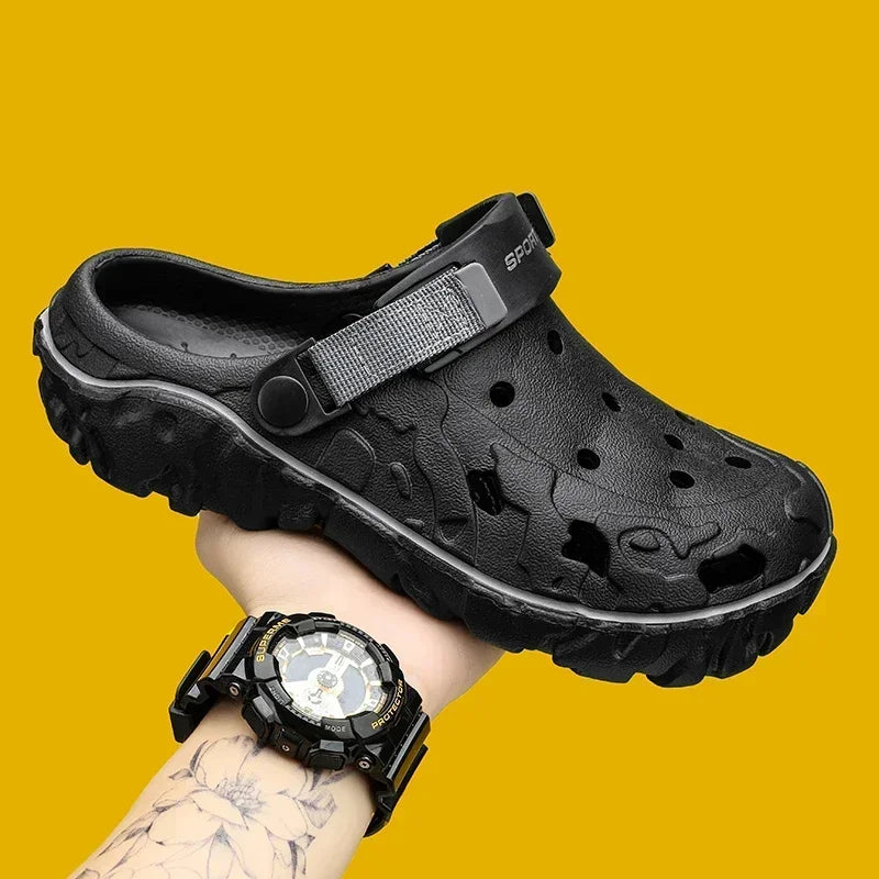 Men's EVA Clogs – Lightweight Ventilated Beach & Work Sandals