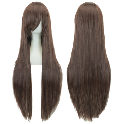 Long Straight Cosplay Wig Synthetic 32 Inch 36 Colors Women