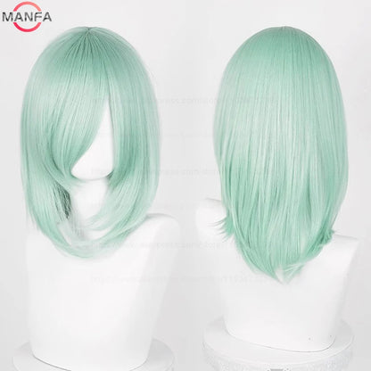 Anime Cosplay Wig - 40cm Medium Straight Wig with Bangs