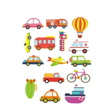 Kids Bath Toys Soft EVA Foam Floating Wall Stickers