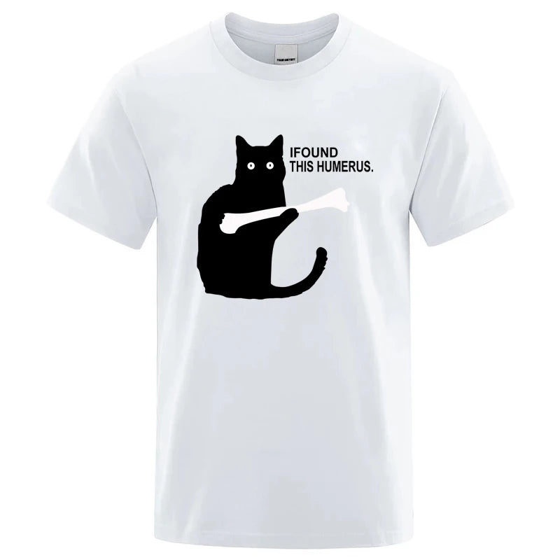 Funny Cat Graphic T Shirt Cotton Blend Casual Tee