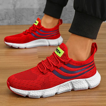 Men's Lightweight Knit Sneakers – Breathable Anti-Slip Running Shoes