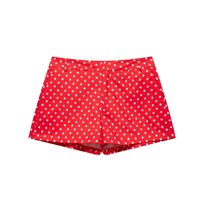Women's Polka Dot Jacket & Shorts Set