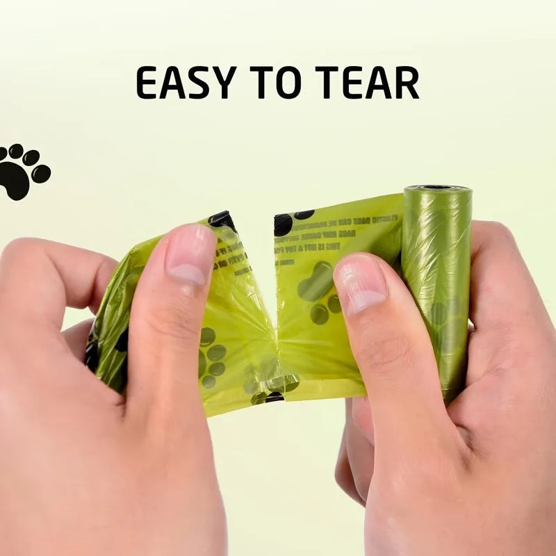 Dog Poop Bags – Extra Thick Leak-Proof Pet Waste Bags with Paw Print