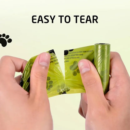 Dog Poop Bags – Extra Thick Leak-Proof Pet Waste Bags with Paw Print