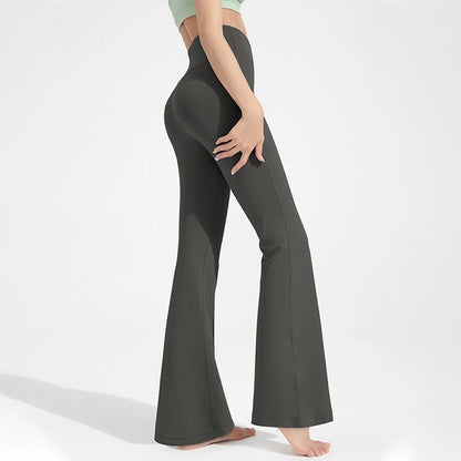High Waist Flare Pants for Women – Butt Lifting Yoga Bell Bottom Leggings