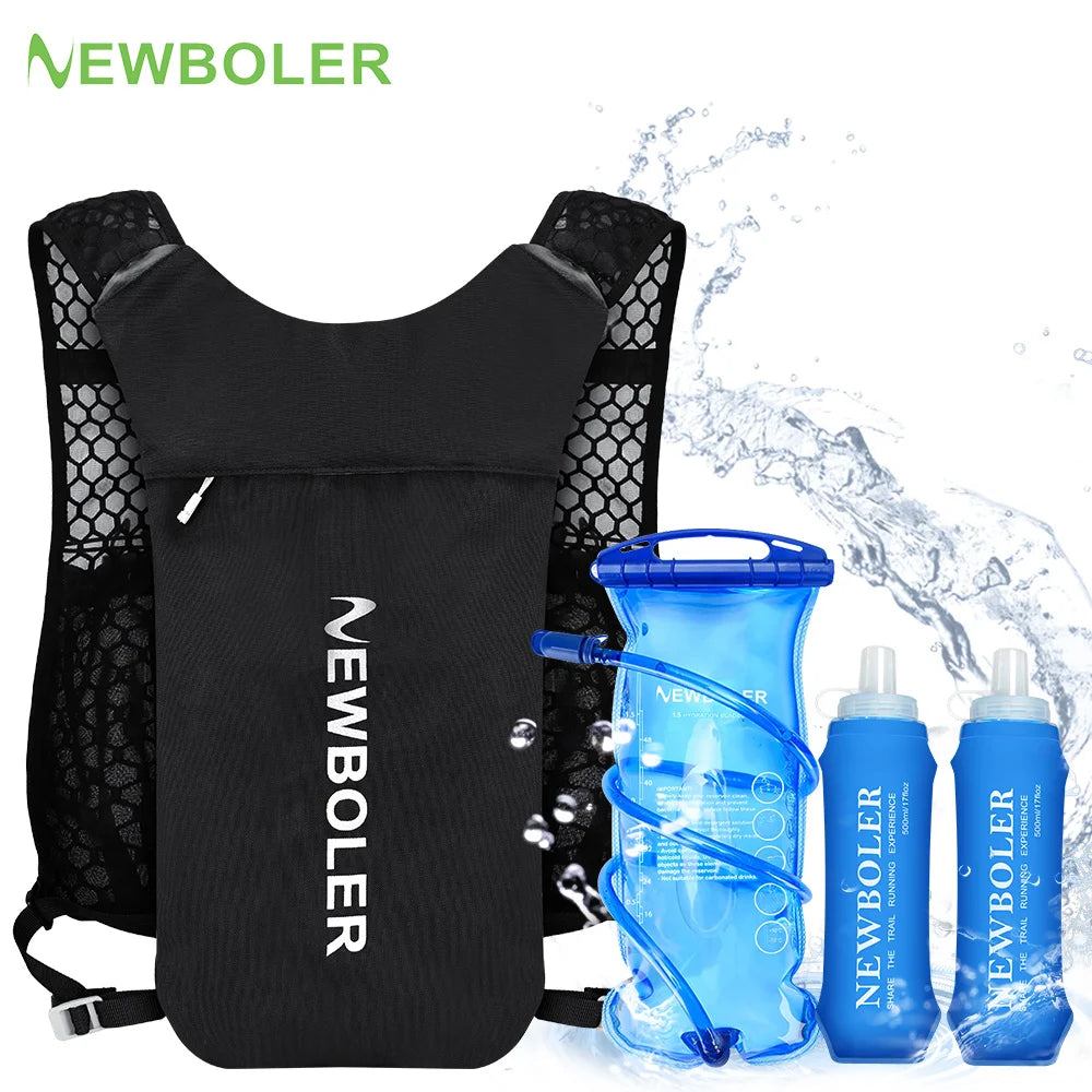 Newboler Trail Running Hydration Vest Backpack – Ultralight Breathable Marathon Pack