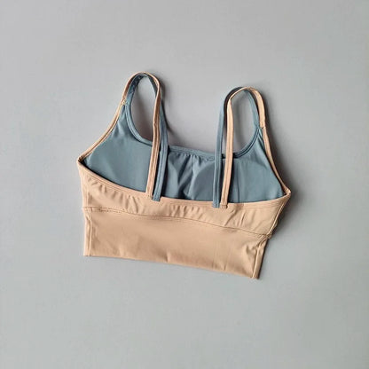 Women's Padded Sports Bra – Shockproof Support Yoga Fitness Top