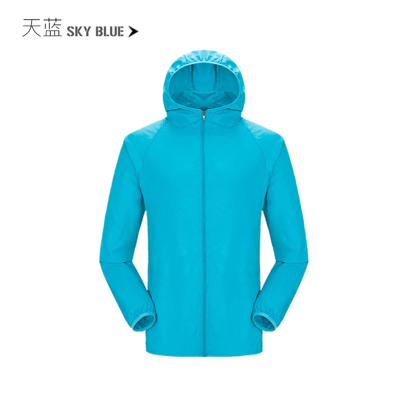 Waterproof Rain Jacket for Men & Women – Quick Dry Outdoor Coat