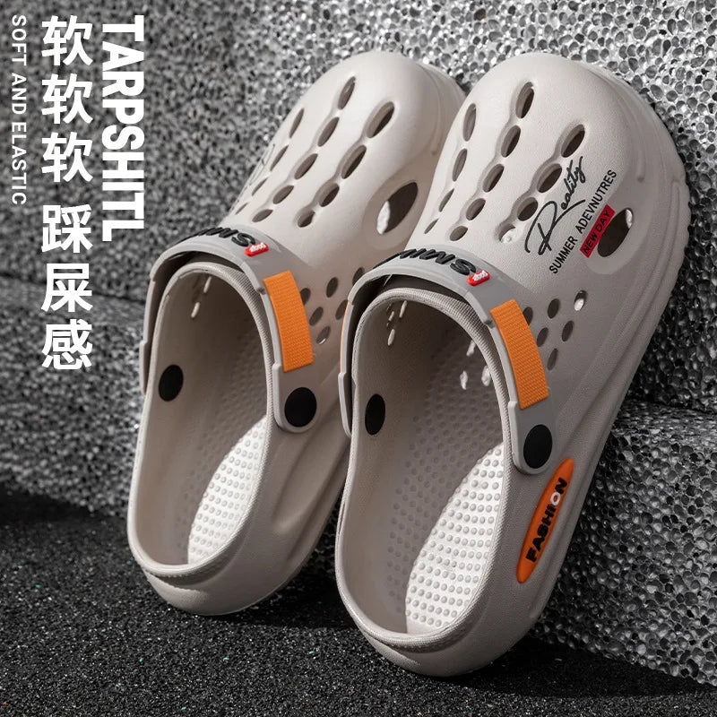 Men's EVA Clog Sandals Breathable Soft Sole Anti-Slip Beach Outdoor
