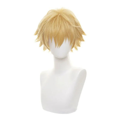Blonde Short Spiky Synthetic Cosplay Wig – Heat Resistant, Anime & Halloween