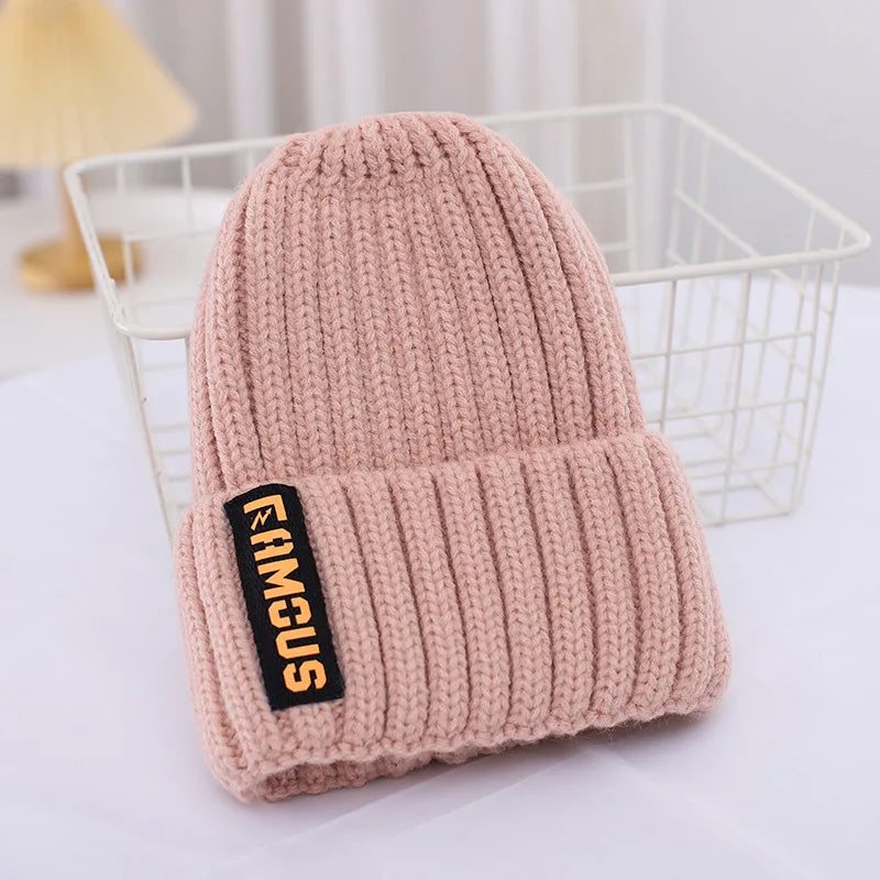 Korean Style Knit Beanie – Warm Ear Protection Winter Hat for Women