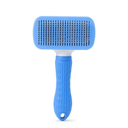 Self-Cleaning Pet Grooming Brush – Deshedding Slicker for Dogs & Cats
