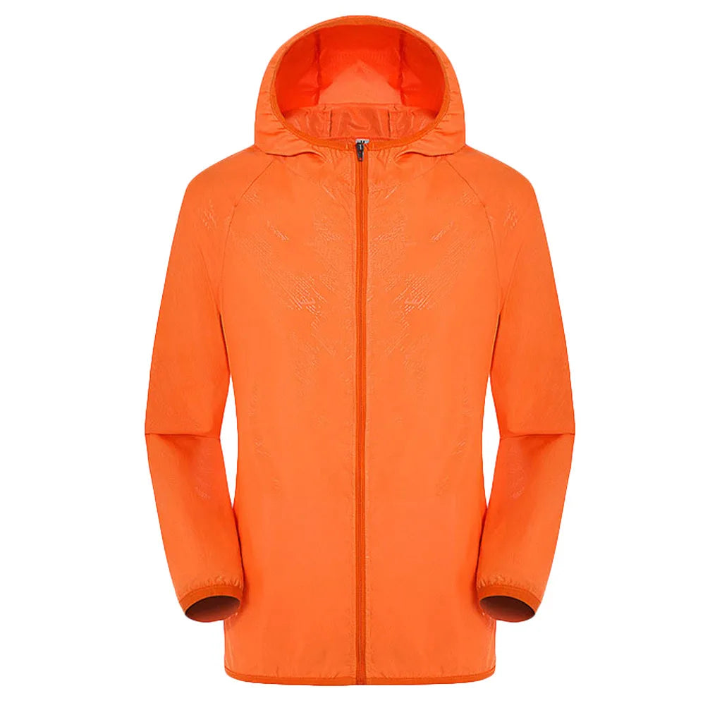 Waterproof Hiking Jacket for Men & Women – Quick Dry Outdoor Hooded Windbreaker