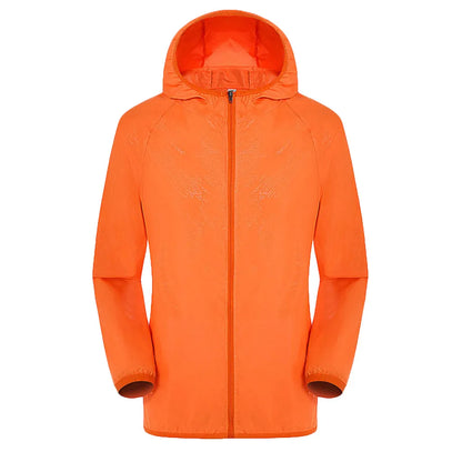 Waterproof Hiking Jacket for Men & Women – Quick Dry Outdoor Hooded Windbreaker