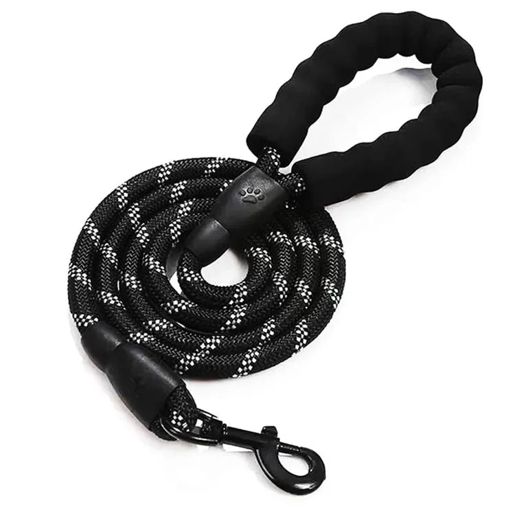 Reflective Dog Leash with Padded Handle – Heavy Duty Rope