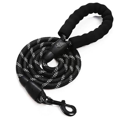 Reflective Dog Leash with Padded Handle – Heavy Duty Rope
