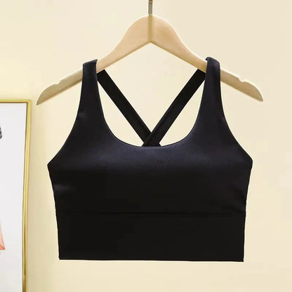 High-Impact Sports Bra with Fixed Removable Pads