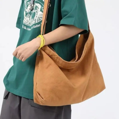 Large Capacity Retro Canvas Messenger Bag – Unisex