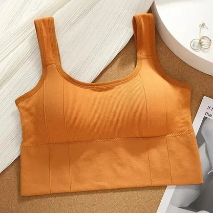 Seamless Sports Bra for Women – Breathable Crop Top for Yoga & Gym
