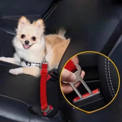 Pet Seat Belt Adapter with Metal Clip – Car & Truck Compatible