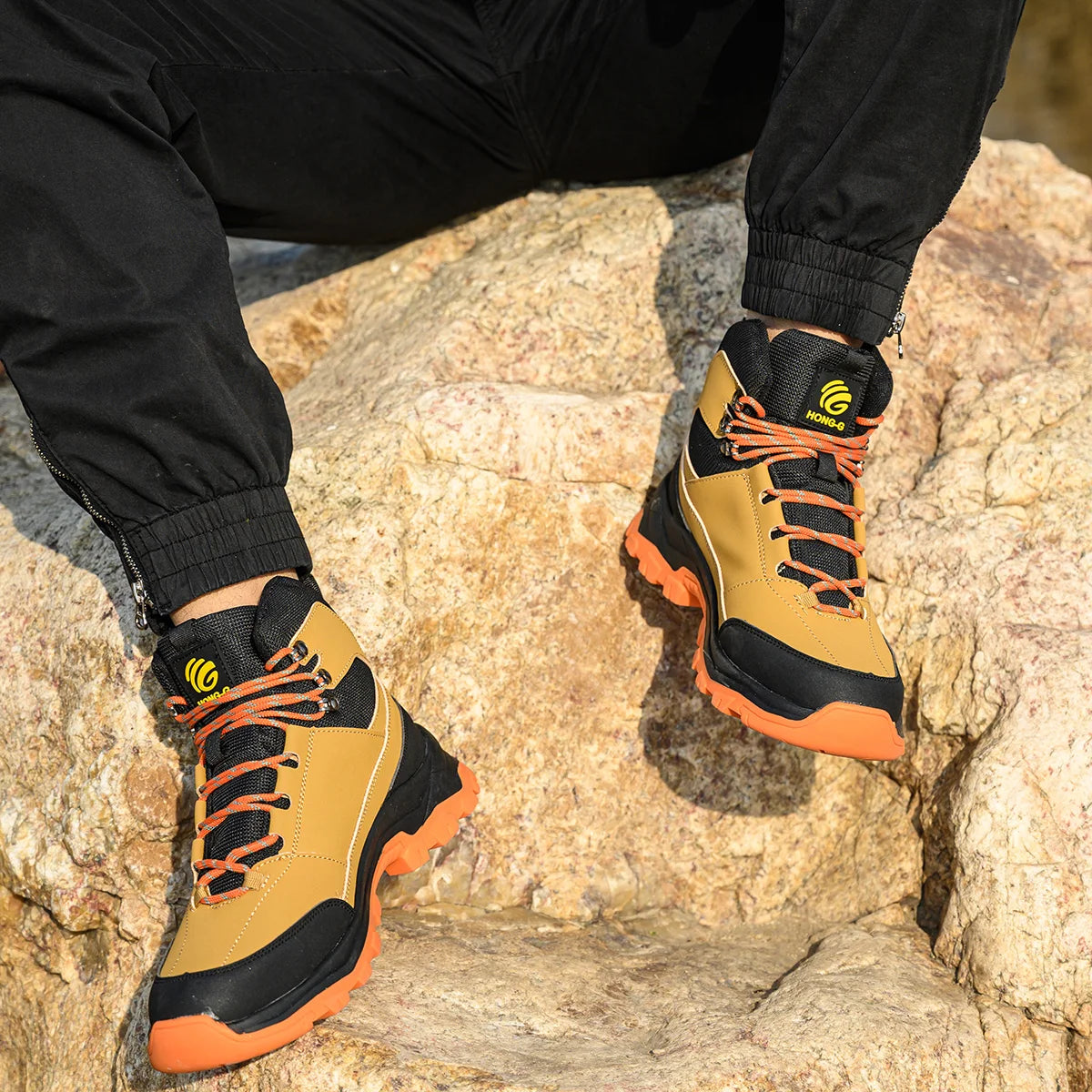 Steel Toe Work Boots – Men's High-Top Anti-Puncture Safety Shoes