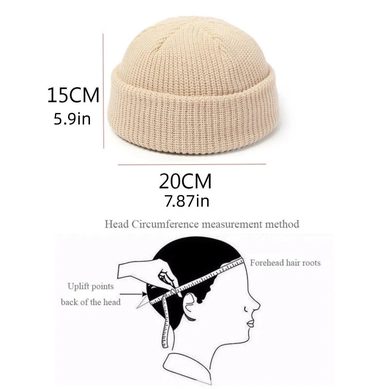 Winter Knit Beanie – Warm Thermal Running Hat for Outdoor Sports & Cycling