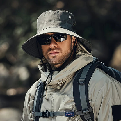 Waterproof Bucket Hat – Men's Breathable Outdoor Sun Hat