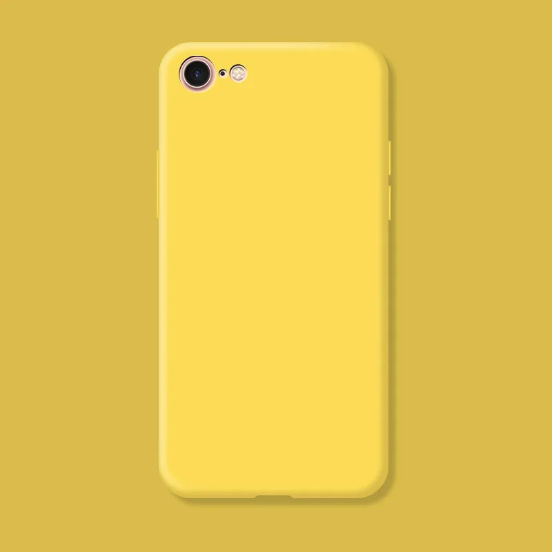 Case Iphone 7 8 Se 2020 2022 Shockproof Tpu Liquid Silicone Protective Phone Back Cover Soft - Soft