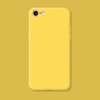 Case Iphone 7 8 Se 2020 2022 Shockproof Tpu Liquid Silicone Protective Phone Back Cover Soft - Soft