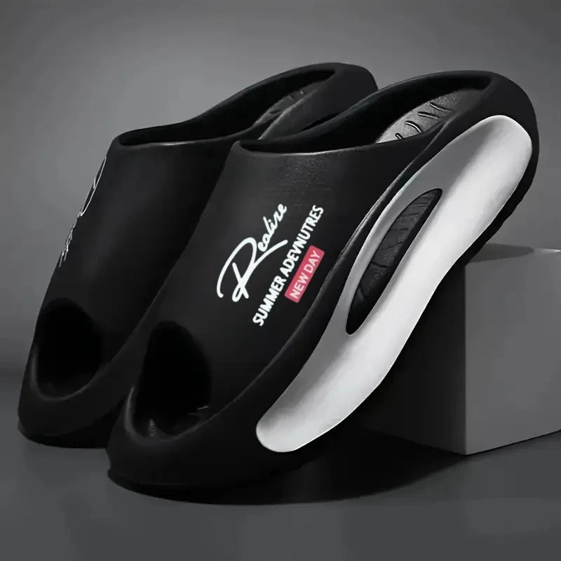 Men's Lightweight EVA Slide Sandals – Graphic Print Summer Slippers