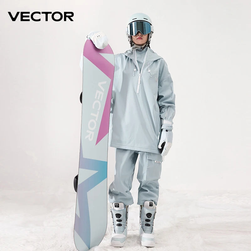 Ski Jacket & Pants Set – Waterproof Windproof Winter Ski Suit for Men & Women